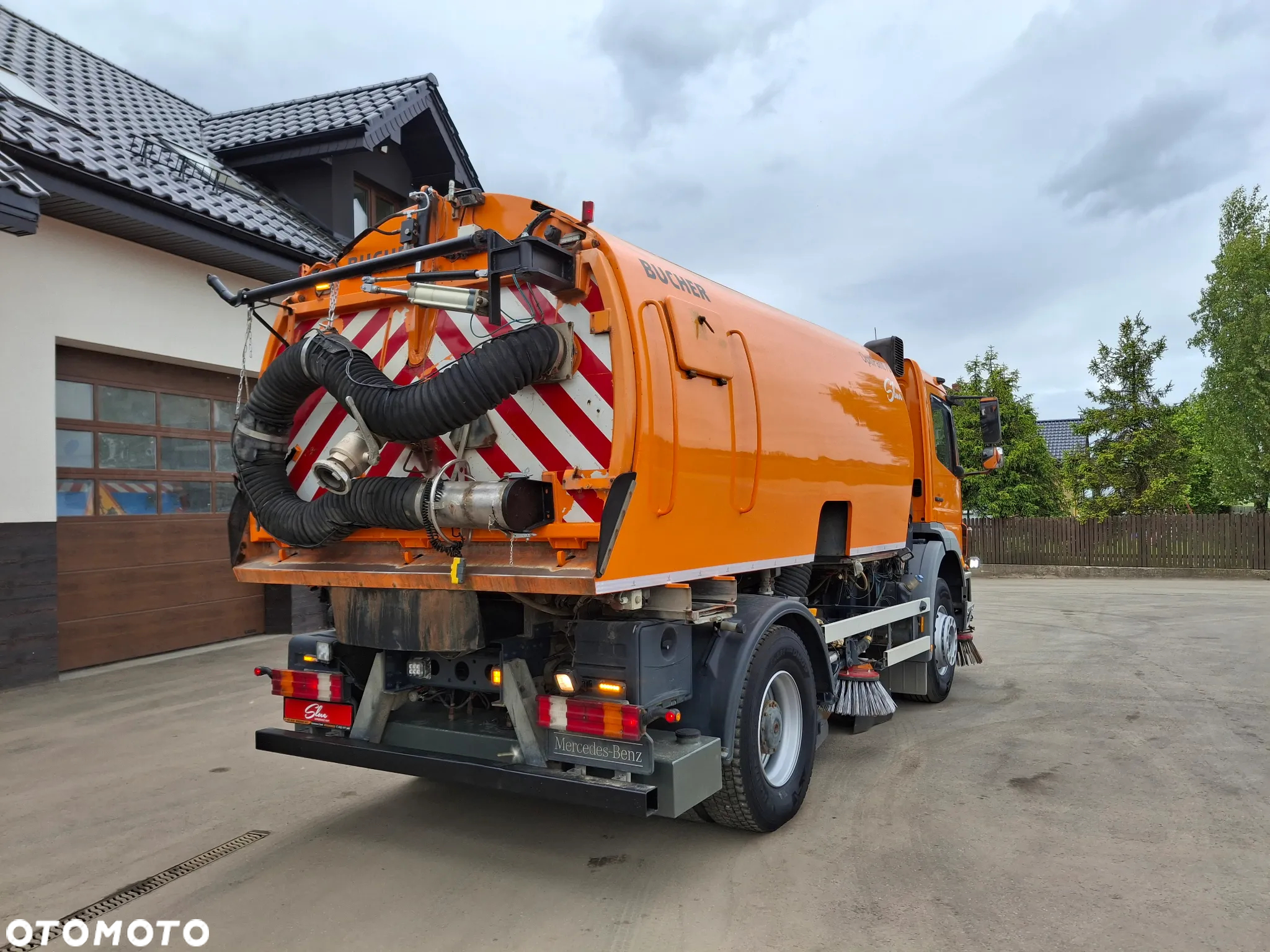 Mercedes-Benz Axor 1823 Zamiatarka Bucher Optifant 70 Szczotki Lewa Prawa Strona 2 Silniki Rura Do Liści Odchwaszczarka - 4