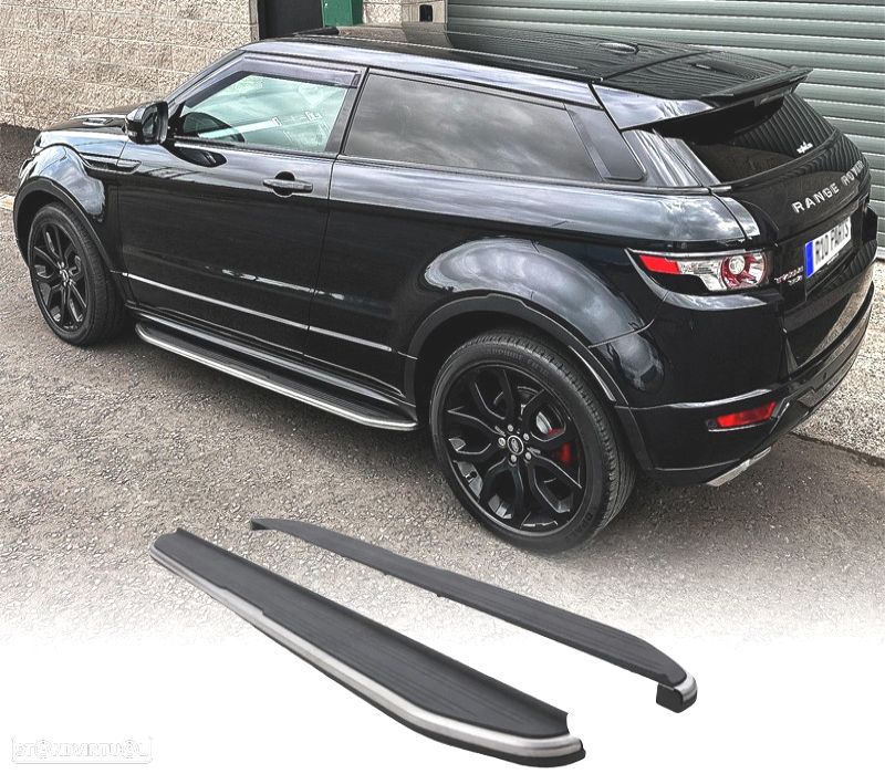ESTRIBOS LATERAIS RANGE ROVER EVOQUE 10-16 PRETO PRESTIGE - 1