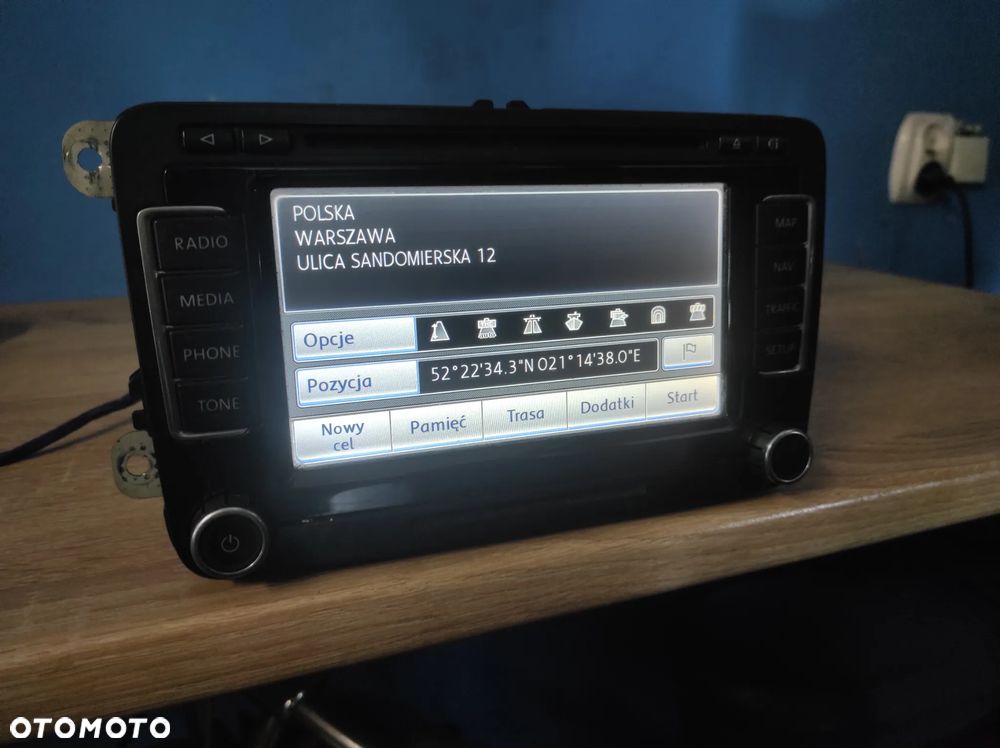 RADIO ODTWARZACZ NAWIGACJA VW RNS 510 2 DIN 1T035680AX VW PASSAT B6 B7 CC SIROCCO GOLF 5 6 POLO 5 JETTA TIGUAN TOURAN CADDY EOS TRANSPORTER T5 T6 ROZKODOWANE WYSYŁKA !!!!! - 5