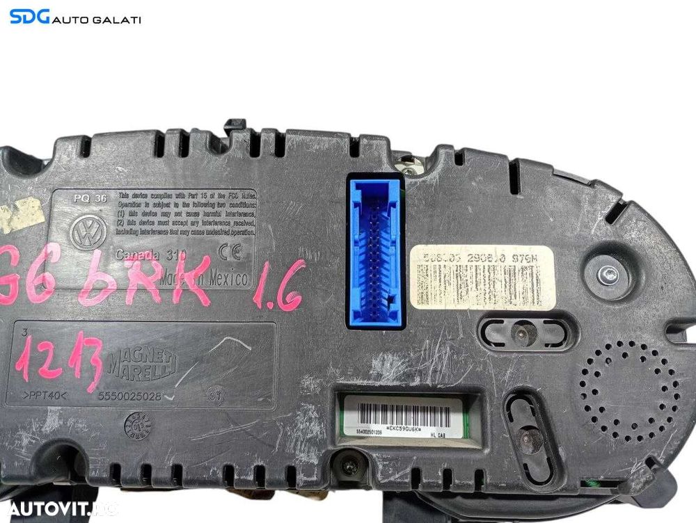 Ceas Ceasuri Cluster Instrumente Bord Volkswagen Golf 6 Diesel 2008 - 2014 Cod 5K0920970N [LR0920] - 3