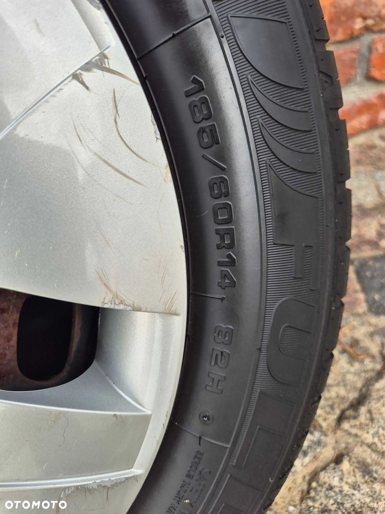 koła letnie z oponami kołpaki polo fabia ibiza cordoba 185/60r14 5x100 - 8