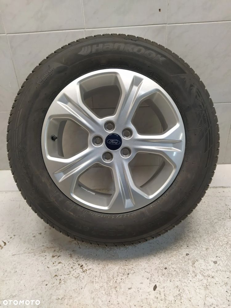 FORD C-MAX FOCUS KUGA MONDEO 7Jx17 ORYGINALNE FELGI ALUMINIOWE R17 ET50 5X108 OPONY HANKOOK 225/65 KOŁA ZIMA BIEŻNIK 8.81mm DEKIELKI FORD - 8