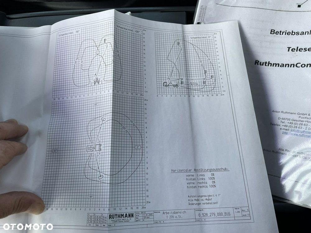 MAN Man TGL 8.180 Podnośnik koszowy 27m RUTHMANN T270 Zwyżka 2008 - 33