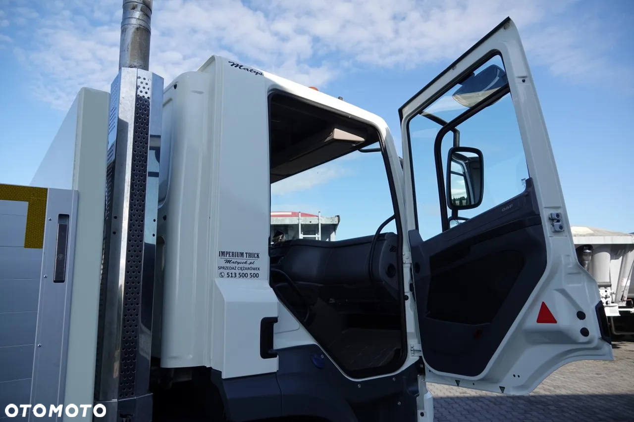 DAF CF 370 / 6x2 / SKRZYNIOWY - paka: 6,4 m / + HDS PALFINGER PK 18002 - max 6 000 kg / PILOT / EURO 6 / OŚ PODNOSZONA - 36