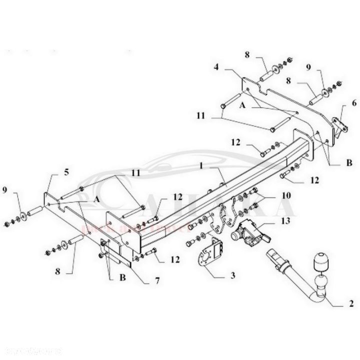 Hak Holowniczy Automat Do Ford Fiesta Courier 1996-2002 - 3