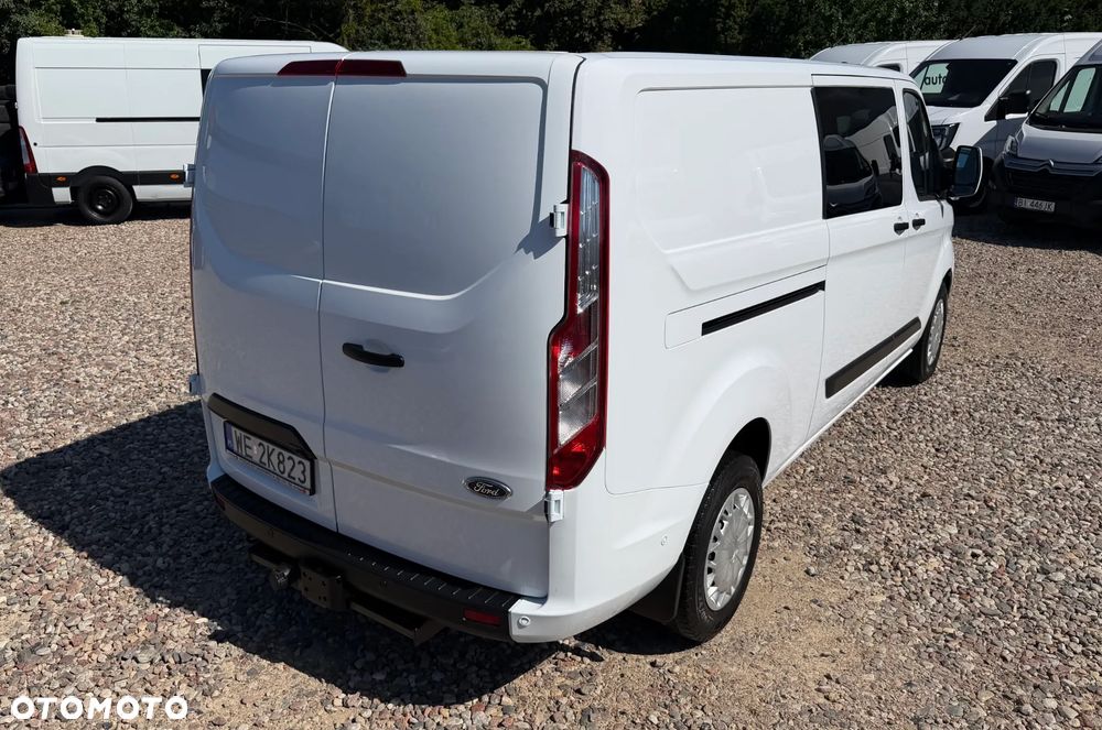 Ford TRANSIT CUSTOM 320L AUTOMAT, DOKA KOMFORT MODEL L2H1 Long Cięż. 5cio osobowy, SILNIK 2.0EcoBlue 170KM Euro-6, DUŻA ŁADOWNOŚĆ 1009kg DMC 3200kg Hak 1850kg ZABUDOWA PAKI! Fabryczna Instalacja 230V, Tempomat aktywny, Automat parkowania, Podgrzewane fotele, Niski przebieg TYLKO 149tys.km! - 28