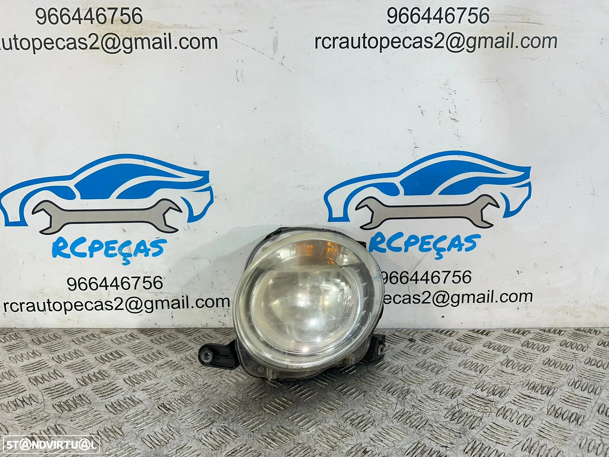 .Conjuntos Oticas Farois Frente Frontal Esquerda Direita Originais Fiat 500 312 2007 - Presente - 6