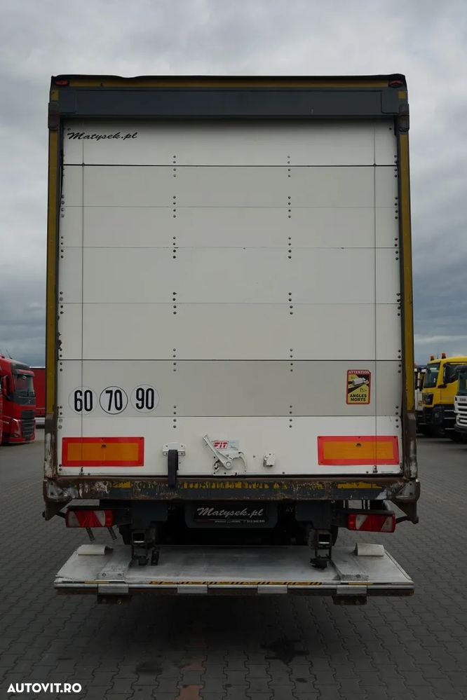 LeciTrailer CONTAINER / ELEVATOR PALFINGER 2.500 KG / AXĂ RIDICATĂ / SAF / PODEA REZISTENTĂ / OBLOANĂ RULOU - 12