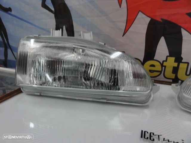 Faróis frontais manuais com luz branca 5000k Honda civic 92-95 2, 3 portas EG3, EG4, EG5, EG6, EJ1, EJ2, 4 portas EG8, EG9, EH8, EH9 - 2