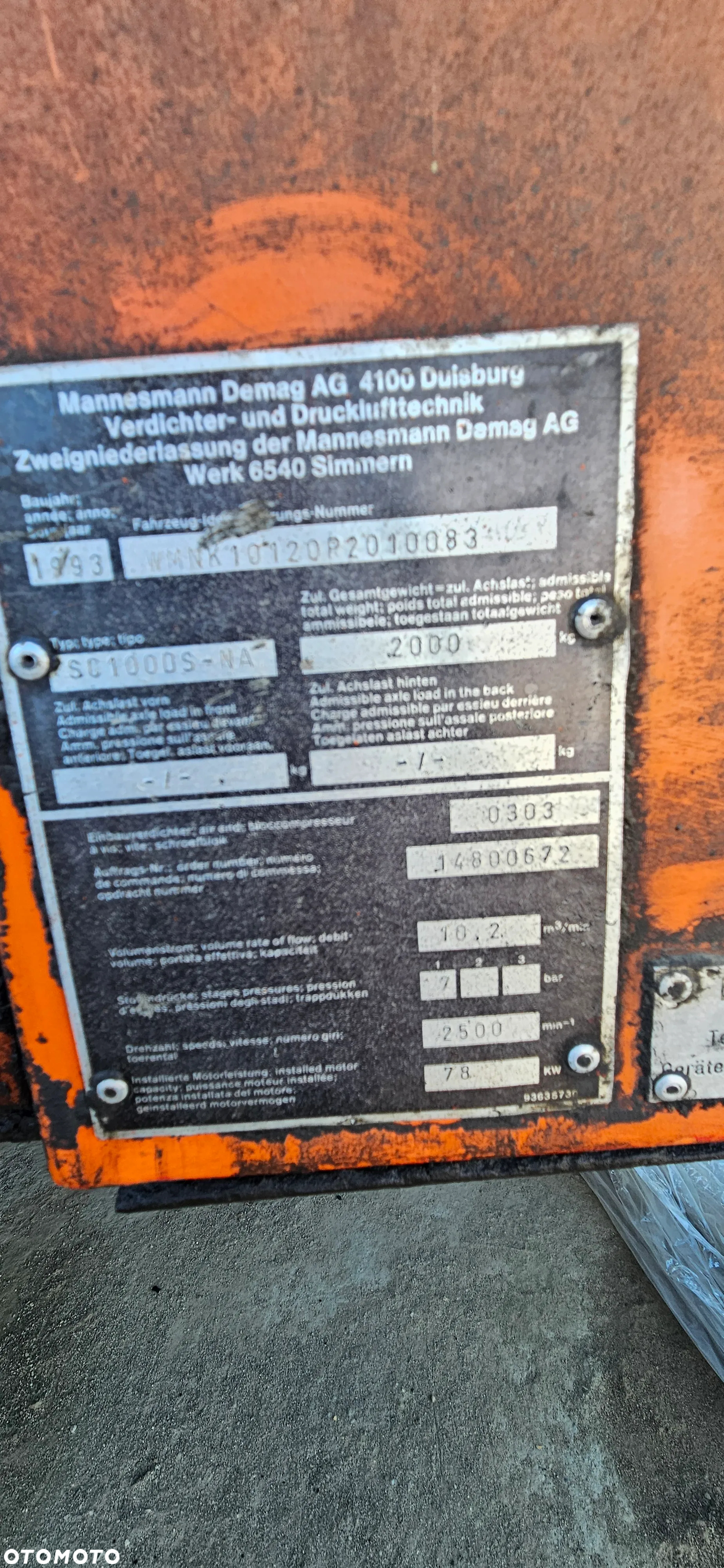 Inny Kompresor MANNESMANN Demag SC50 DS-1 AG 4100 - 5