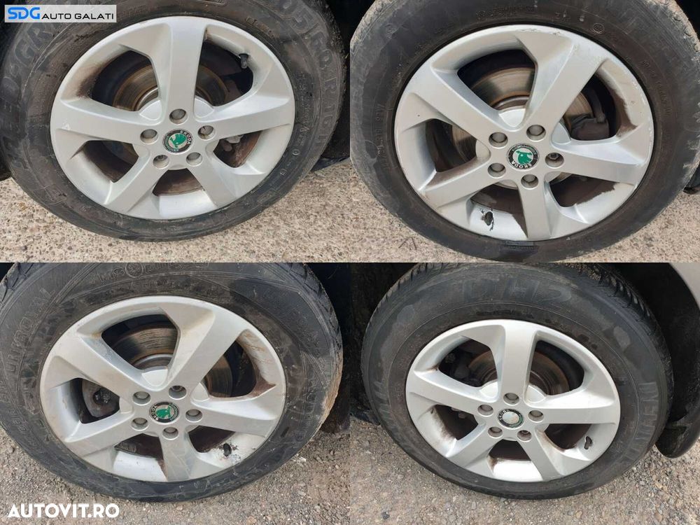 Set 4 Jante Roti Aliaj 5x112 205 60 16 R16 Audi A3 8P 2004 - 2013 Cod sdgj16bo2f5 - 1