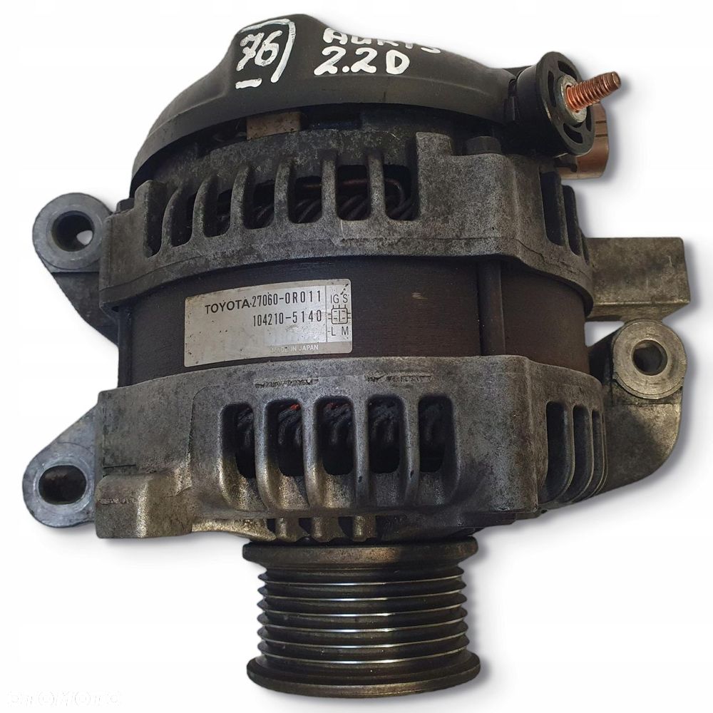ALTERNATOR Toyota Auris 2.2 D-CAT 27060-0R011 104210-5140 - 3