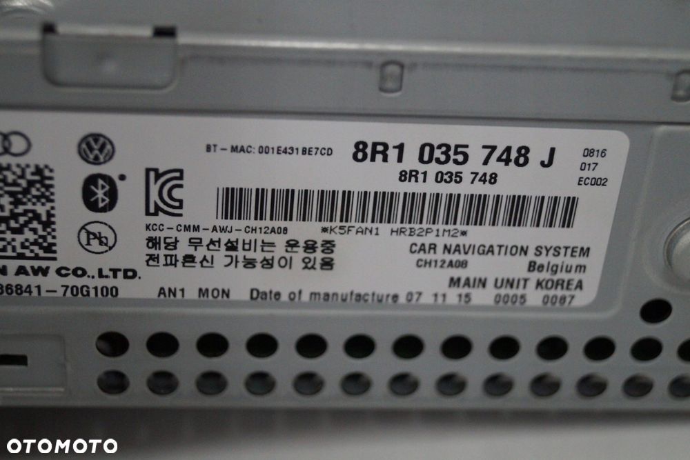 audi a5 a4 navi mmi 3g+ high 8r1035748j nawigacja - 2
