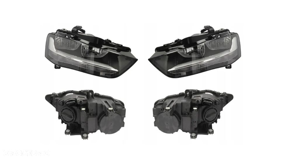 REFLEKTOR LAMPA PRZÓD H7+H7 AUDI A4 B8 S4 2011-2015 LEWA PRAWA - 1