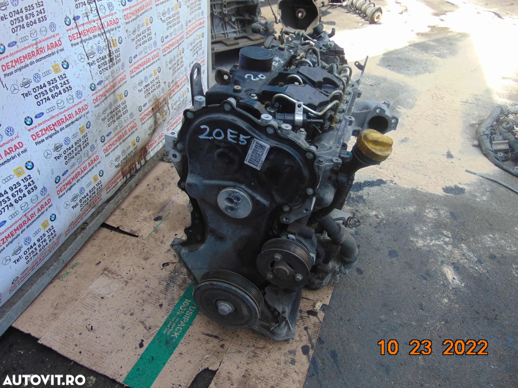 Motor Renault  2.0 euro 5  Laguna 3 Latitude Scenic Nissan Primastar Qashqai 2.0 euro 5 m9r 206.000 - 2
