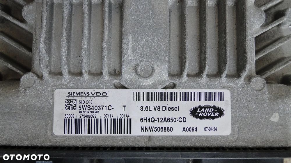 RANGE ROVER SPORT L320 STEROWNIK KOMPUTER SILNIKA 3.6 V8 - 3