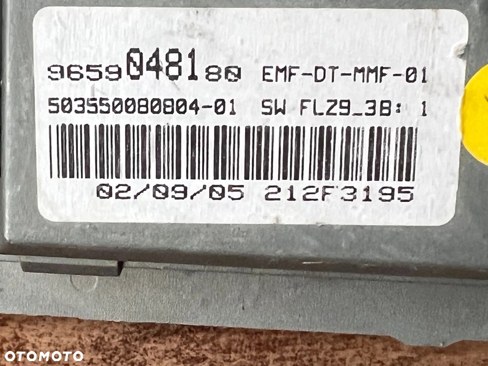 EKRAN WYŚWIETLACZ  LCD MONITOR RADIA PEUGEOT 607 LIFT 9659048180 - 3