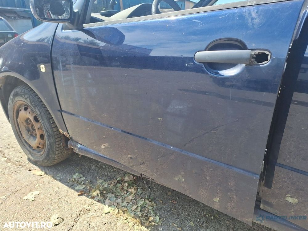 Usa portiera fata stanga SKODA FABIA 6Y2 1999 - 2008 albastru LF5U - 1