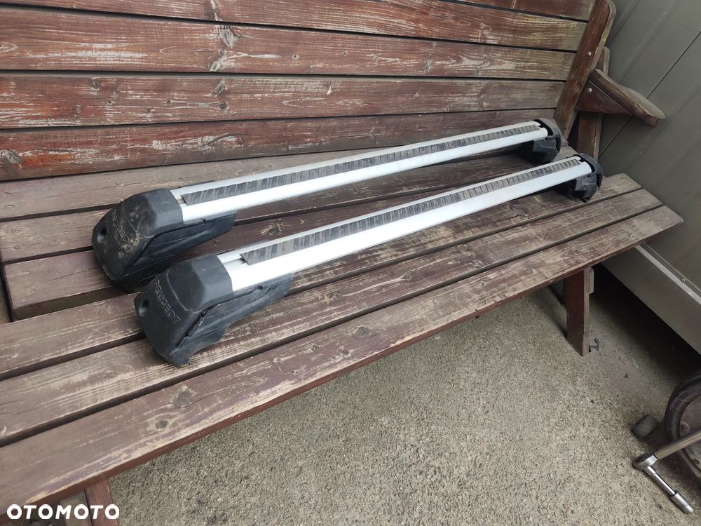 Bagażnik dachowy na relingi zestaw poprzeczek belek oryginalne Peugeot 3008 5008 Citroen C5 Aircross Ds7 Crossback 1613189680 1613189580 1623576880 Legnica Zestaw 2sztuki komplet - 1