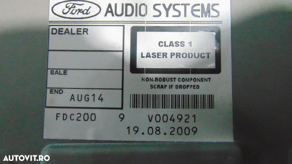 Radio CD Ford Focus 2 facelift an 2008 - 5