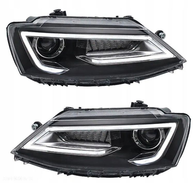 Reflektory Lampy kpl Vland Led Neon Tuning Black VW Jetta VI 5c 6 2010-2018 - 3