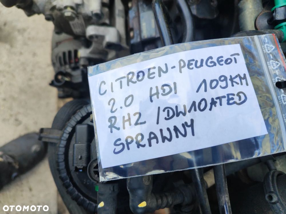 Silnik 2.0 HDI kompletny 109KM RHZ / DW10ATED do Citroen C5 C8 Berlingo Peugeot 406 607 806 Partner na chodzie - 9