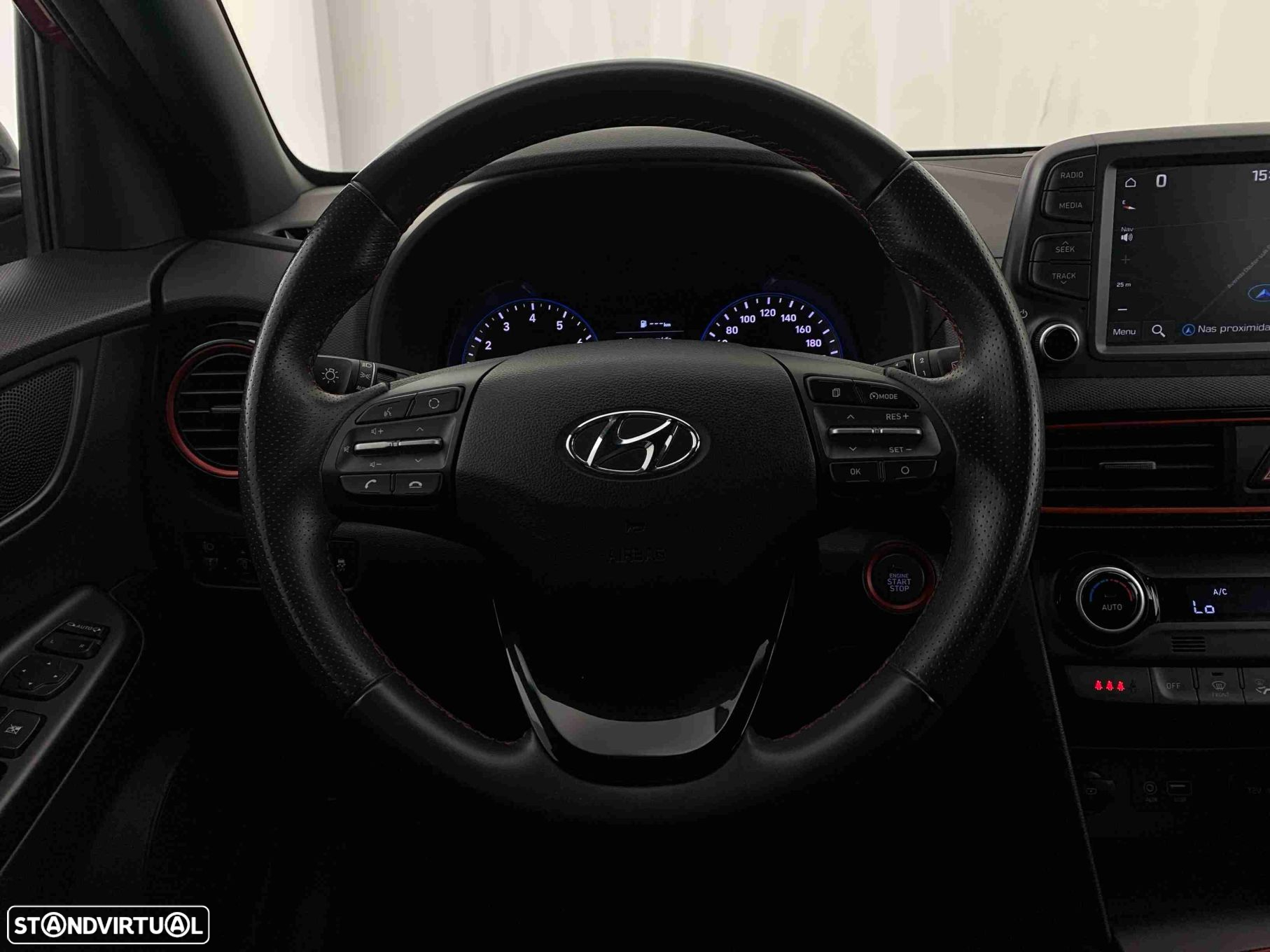 Hyundai Kauai 1.0 T-GDi Pele/Tecido Vermelho - 12