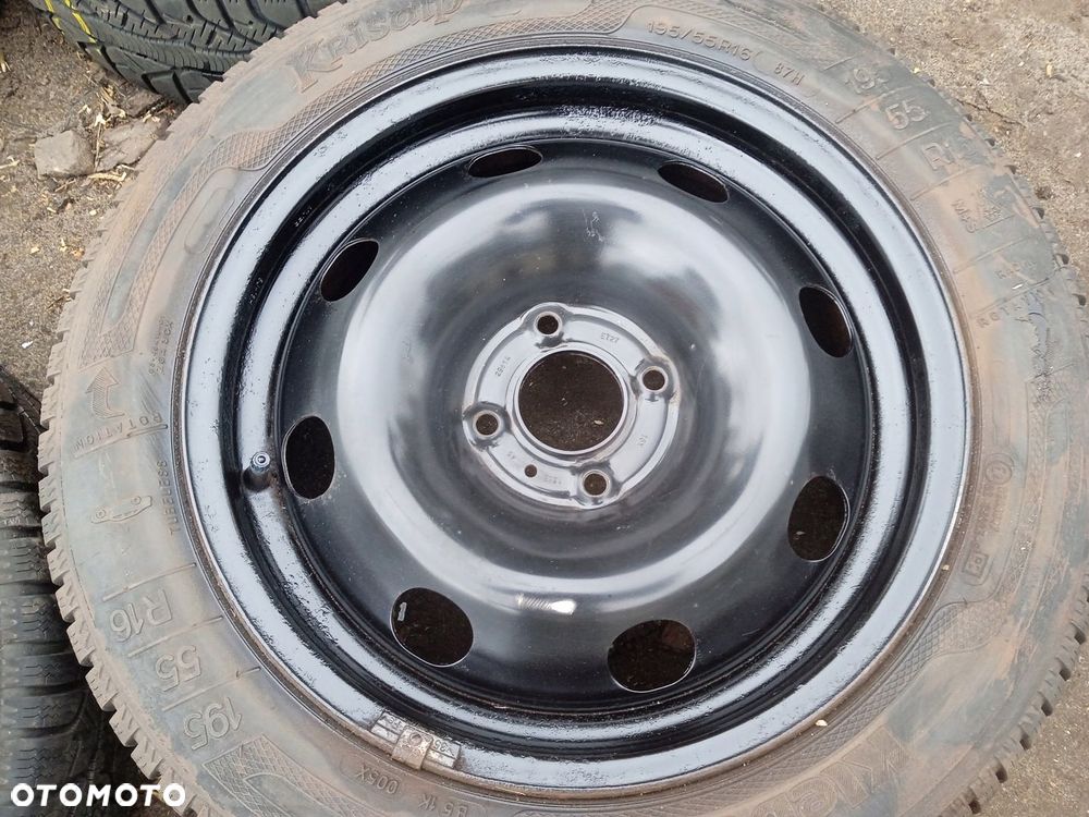 felgi stalowe koła 4x108 Peugeot 207 opony zimowe 195/55 R16 7mm - 2