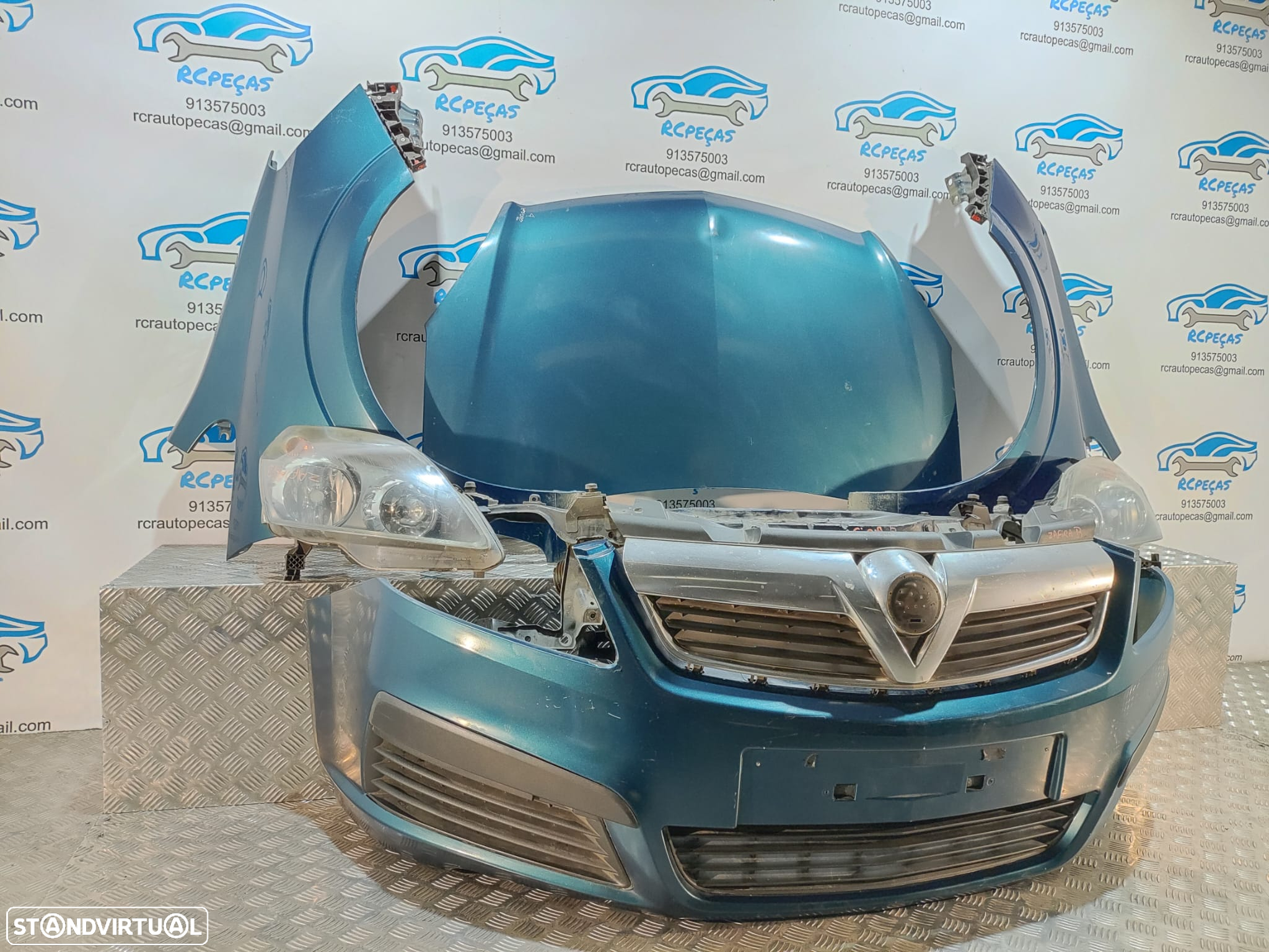 FRENTE COMPLETA OPEL ZAFIRA B A05 CAPOT PARACHOQUES GUARDA-LAMAS OTICAS RADIADOR - 2