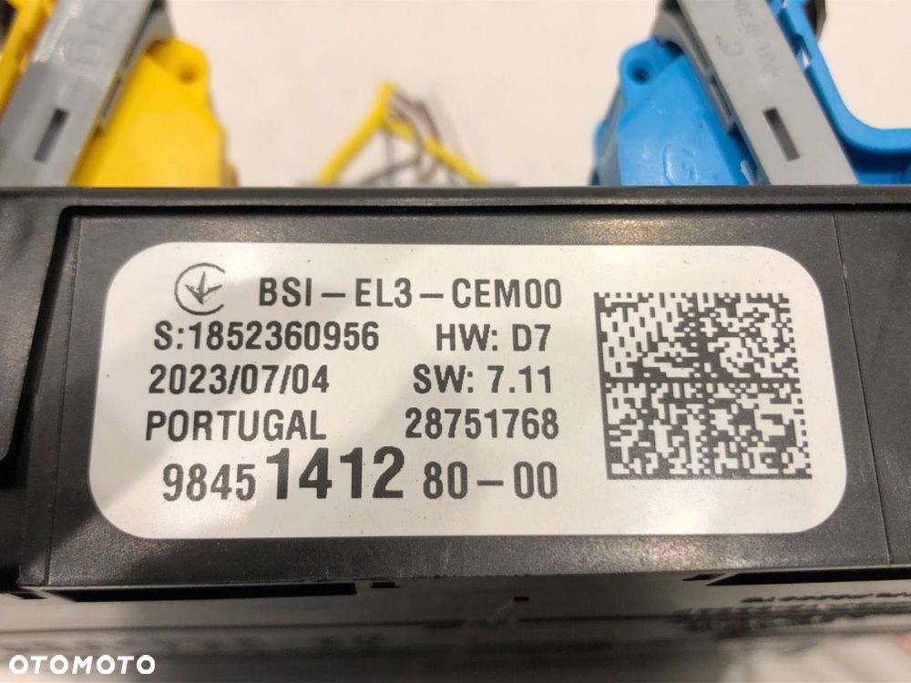 MODUŁ BSI  TOYOTA PROACE CITY VERSO nadwozie wielkoprzestrzenne (MPV) 2019 - 2022 1.5 D-4D 130 - 4