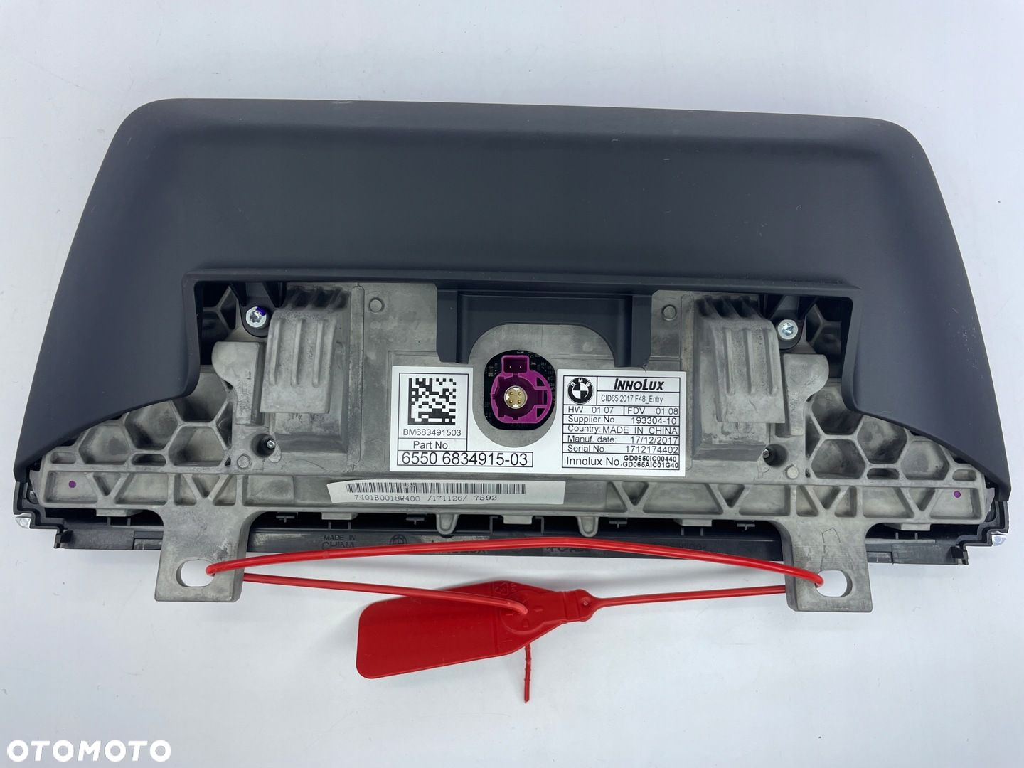 BMW F39 F48 WYŚWIETLACZ EKRAN MONITOR NAWIGACJI 6834915 - 5