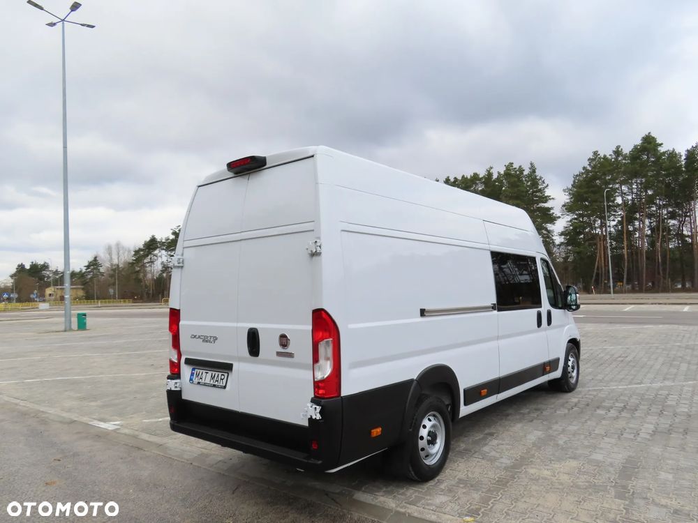 Fiat Ducato MAXI seria 8 MIXTO Doka Brygadowy Dubel 7-Mio Osobowy+1170 Kg Ładowności DMC 3500 Kg Rozstaw Osi 4035 mm Furgon L4H3 2.2 MultiJet3 H3-POWER 160 KM Android Auto/Carplay Serwis ASO Do Ostatniego Kilometra Gotowy Do Pracy STAN JAK NOWY POLECAM - 4