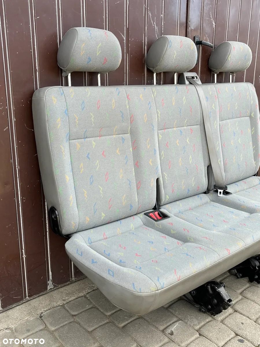 KANAPA ŁAWKA TRÓJKA 3 RZĄD TYŁ FOTEL INKA INCA VW T5 LIFT T6 CARAVELLE TRANSPORTER EU - 8