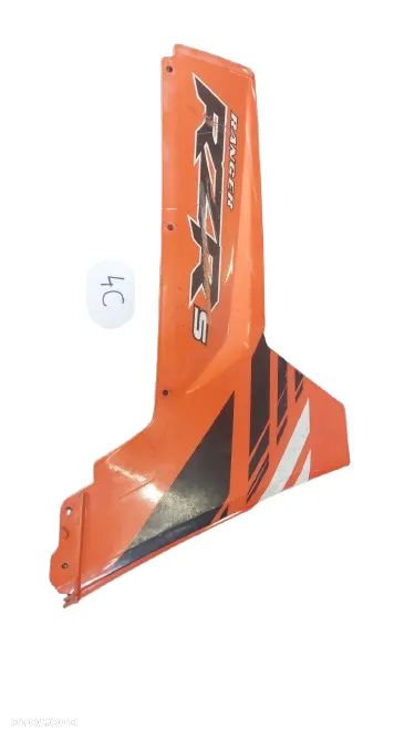 Błotnik tylny prawy pomarańczowy Polaris RZR 800 2013r 5437393 (5437474-589) używany uszkodzony - 1