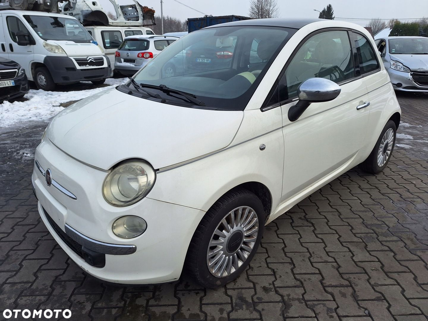 FIAT 500 PRZÓD ZDERZAK MASKA BŁOTNIK LAMPA PAS WZMOCNIENIE CHŁODNICE 268 - 4