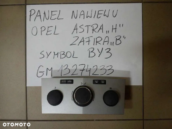 Panel Nawiewu Opel Astra H Zafira B Symbol BY3
