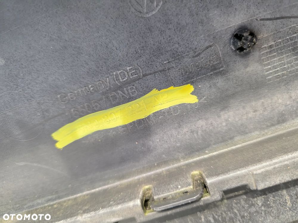 VW TIGUAN 5N0 I LIFT R-LINE 10- ZDERZAK PRZEDNI PRZÓD + KRATKA ŚRODKOWA + LEWA KRATKA BOCZNA + SPOJER + PODKŁADKA POD TABLICE , NR 5N0807221AP , 5N0805903T , NR AUKCJI NZ1560 - 39