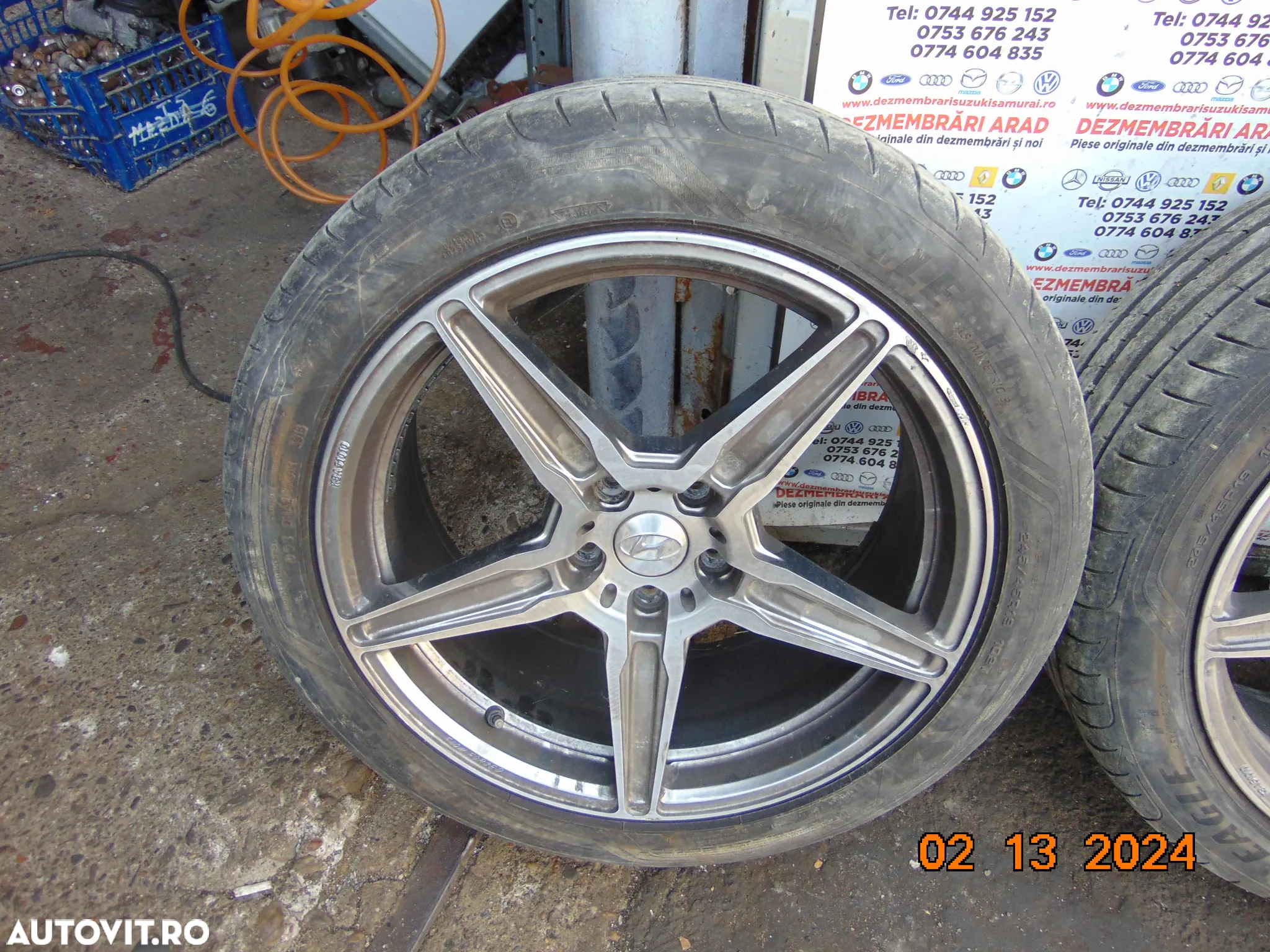 Jante Hyundai Tucson r19 santa fe Kia sorento Sportage Mazda nissan honda r19 jante cu anvelope vara jante aliaj aluminiu r19 japoneze - 9