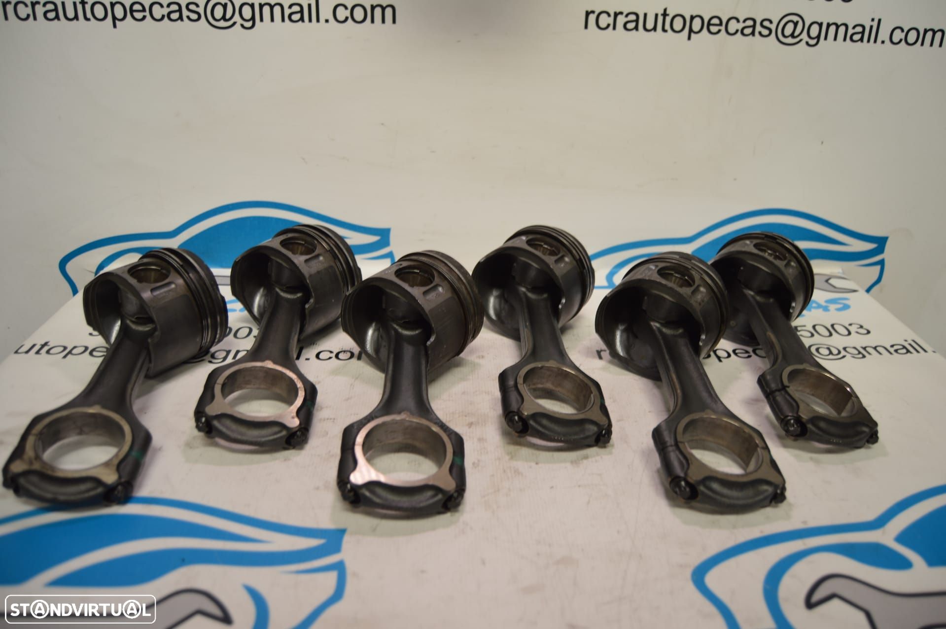 PISTÃO PISTÕES PISTON PISTONS BIELA BIELAS MOTOR OM602982 602982 MERCEDES BENZ CLASS S W220 S320 CDI 197CV OM602982 602982 - 1
