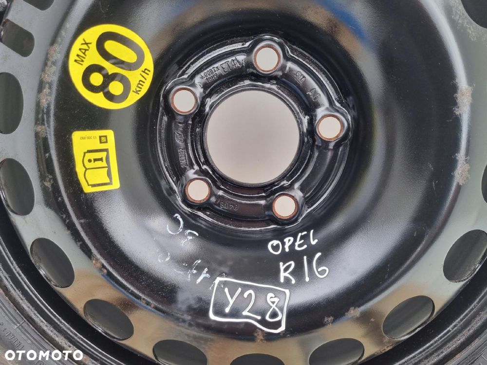 KOŁO 115/70 R16 ZAPASOWE DOJAZDOWE Opel Vectra C Astra H _ 5x110 2160132 - 2