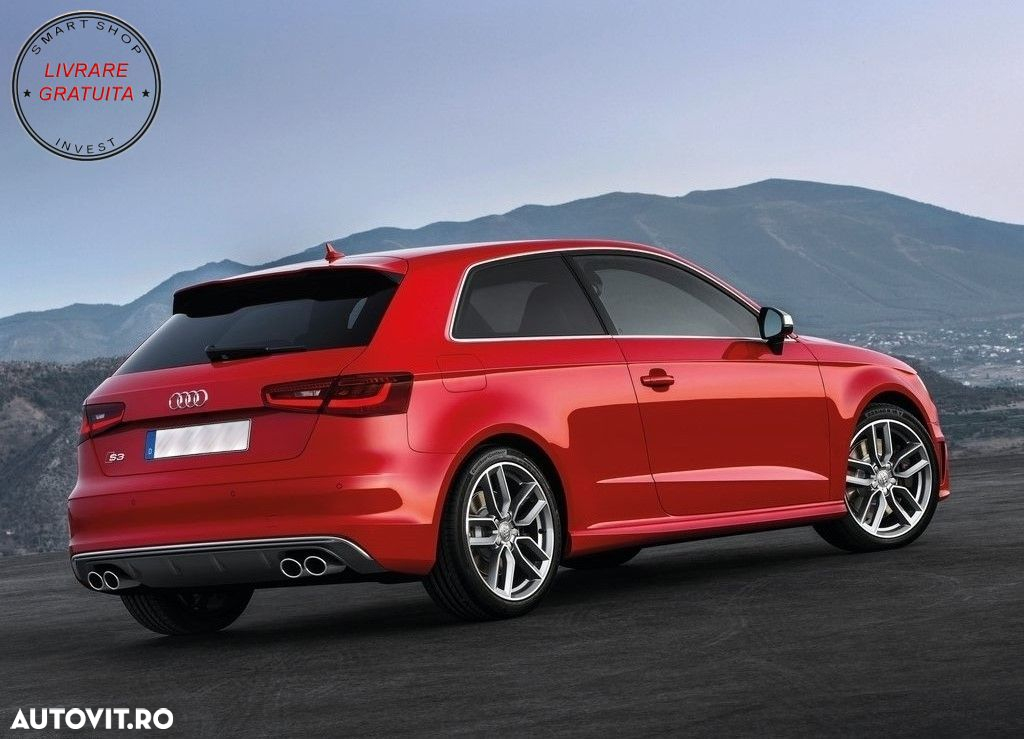 Difuzor Bara Spate Audi A3 8V Hatchback Sportback (2012-2015) S3 Design- livrare gratuita - 10