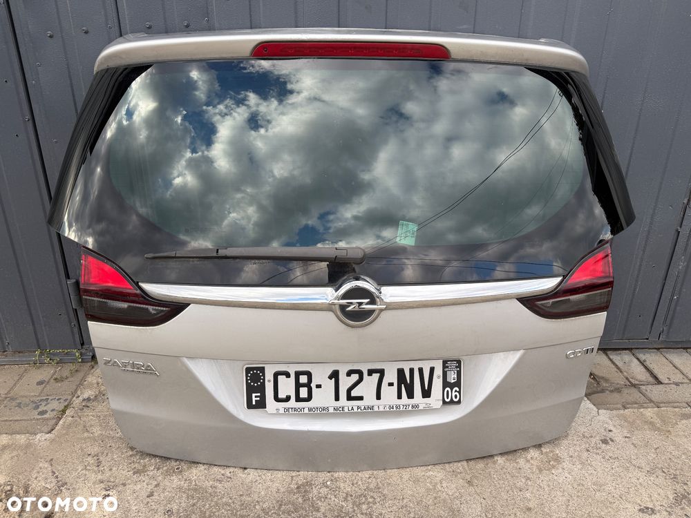 OPEL ZAFIRA C Klapa tył tylna Kompletna Srebrna DEMONTAŻ - 1