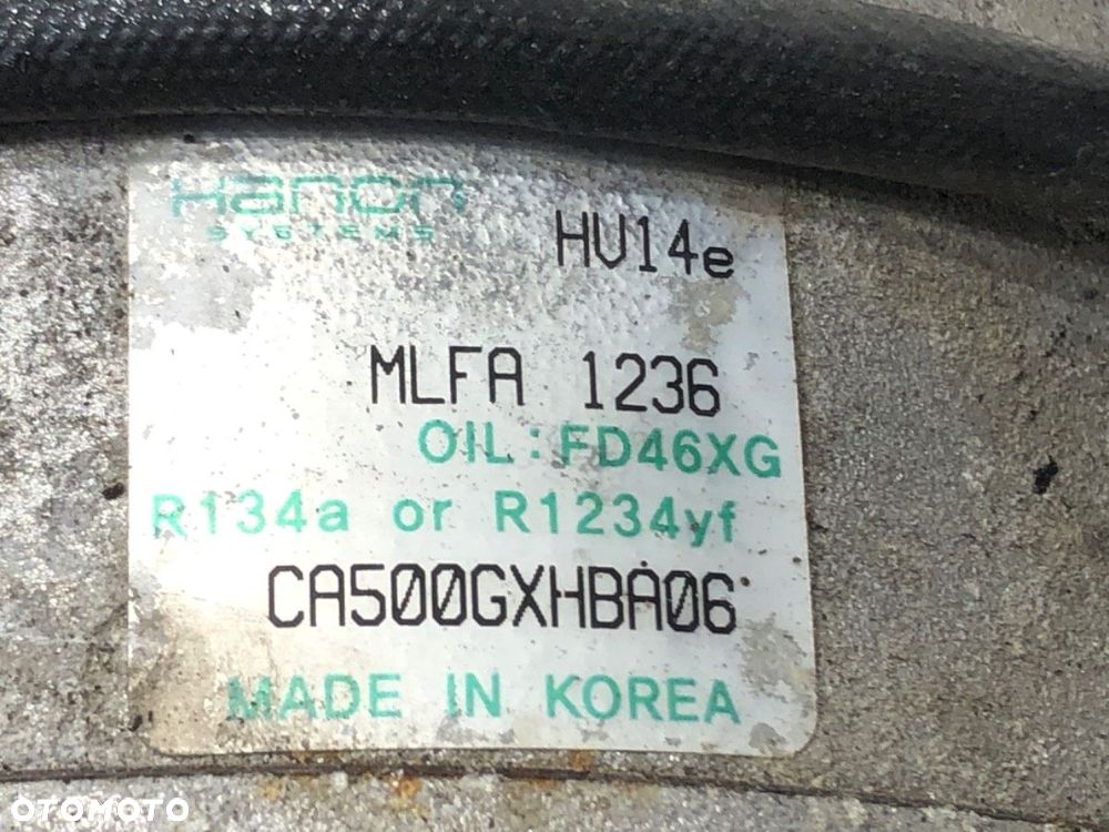 SPRĘŻARKA KLIMATYZACJI  KIA STINGER (CK) 2017 - 2022 3.3 T-GDi 4WD 272 kW [370 KM] benzyna 2017 - - 4