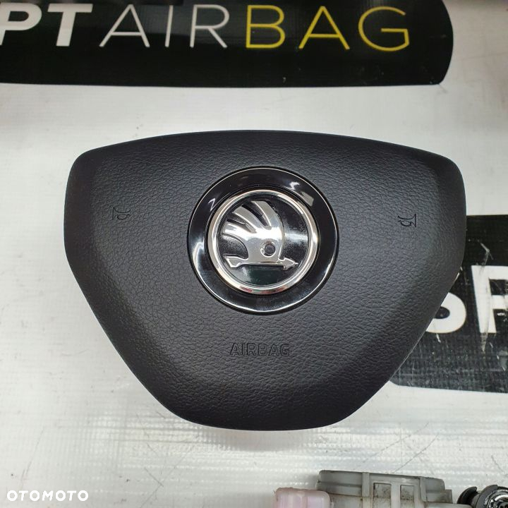 SKODA SCALA DESKA ROZDZIELCZA KONSOLA KOKPIT PULPIT PODUSZKI AIRBAG AIR BAG PASY KIT SET - 6