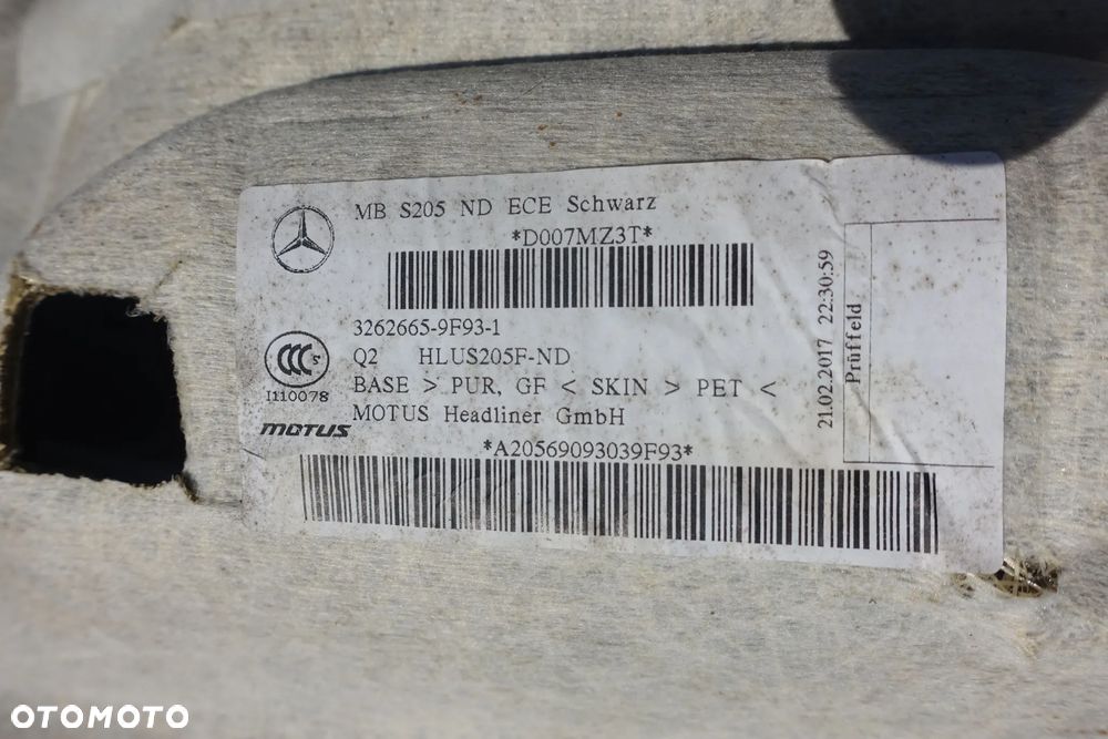 PODSUFITKA MERCEDES W205 KOMBI 17r. C KLASA - 4