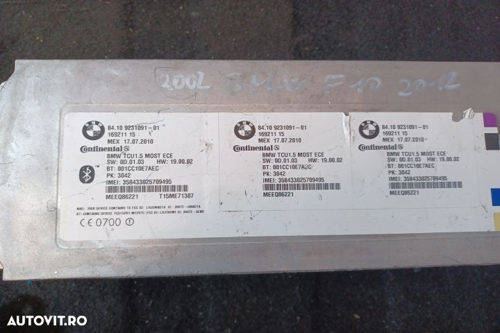 Modul Bluetooth 9231091 9231091 01 9231091 9231091 01 BMW Seria 5 F10 - 4