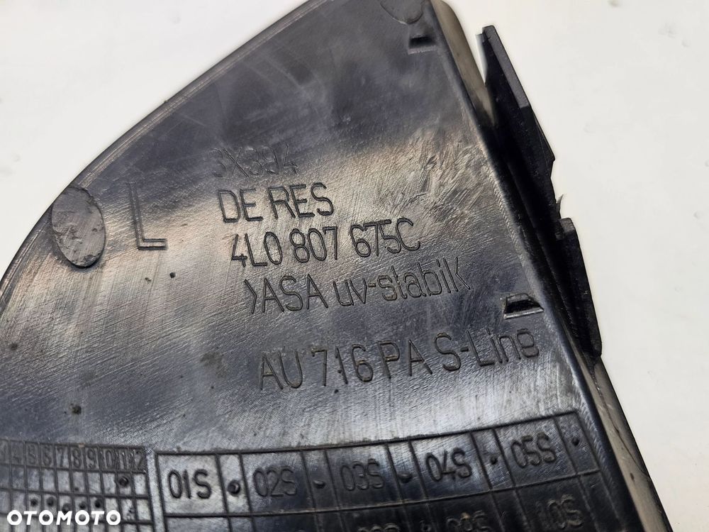 KRATKA HALOGENU ATRAPA ZDERZAKA LEWA AUDI Q7 4L LIFT 4L0807675C - 9