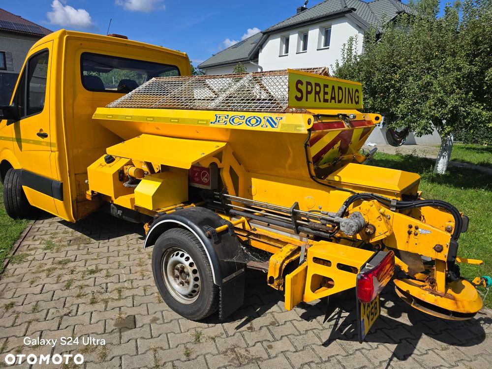 Mercedes-Benz Sprinter 313CDi Solarka Piaskarka Posypywarka Hydraulika rozrzutnik ECON Specjalny komunalny Schmidt gritter salt spreader pługopiaskarka ASR Tempomat Zimowy Komunalny - 4