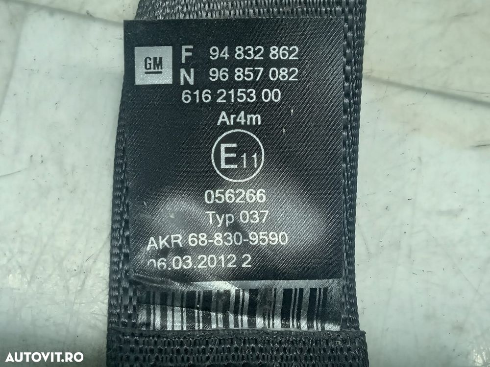 Centura stanga spate 616215300 Chevrolet Aveo T300 [2011 - 2020] - 3