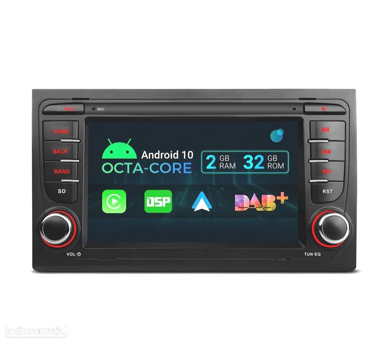 7″ ANDROID 12 OCTACORE DDR4 2GB RAM 32GB ROM SSD RÁDIO GPS CARPLAY ANDROID AUTO DSP INTEGRADOS 4X - 1